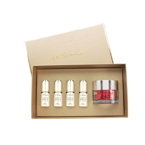 Luxurious champaigne gold Eye cream packaging box with tray